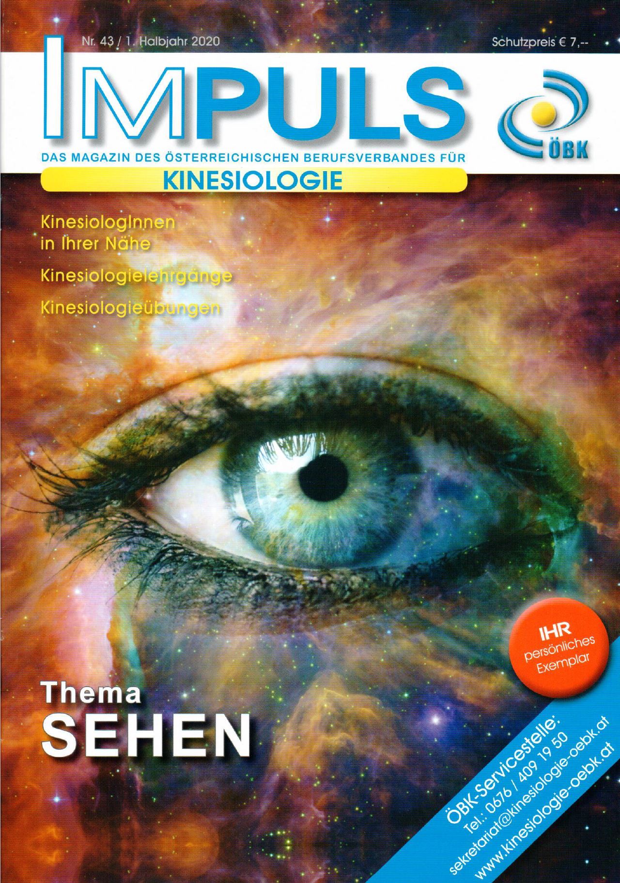 IMPULS (Kinesiologie) Thema: SEHEN – trockenes Auge (2020)